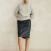 By bar basic leather skirt | black* Jupes