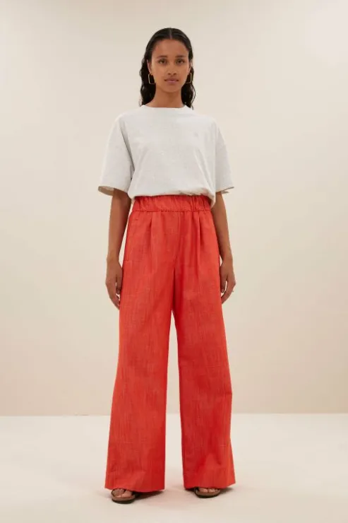 By bar benji twill pants | poppy red* Pantalon