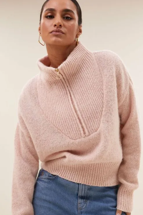 By bar boxy beau pullover | light pink* Maillots