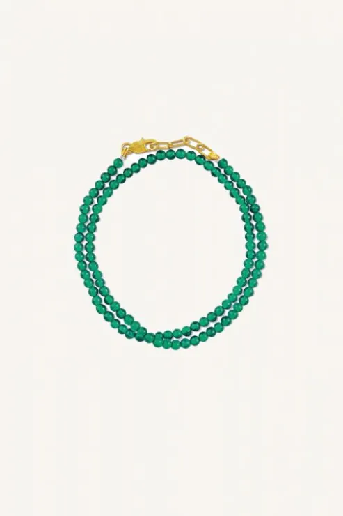 By bar daisy bracelet | emerald* Bijoux