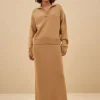 By bar dex skirt | camel* Jupes