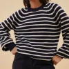 By bar duccio stripe pullover | midnight* Maillots