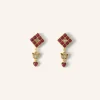 By bar gyan earring | ruby* Boucles D'oreilles