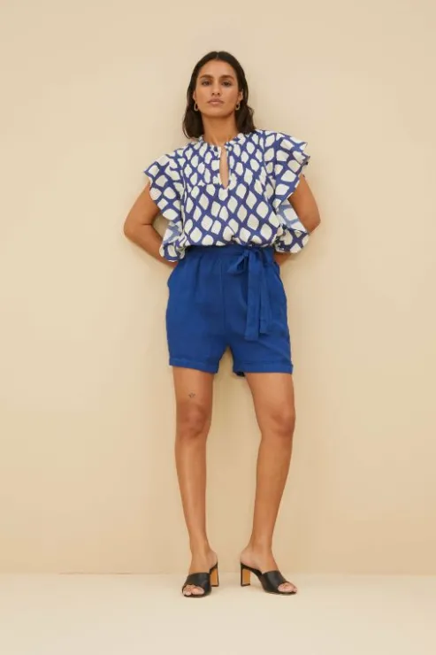 By bar june linen shorts | kingsblue* Combinaisons