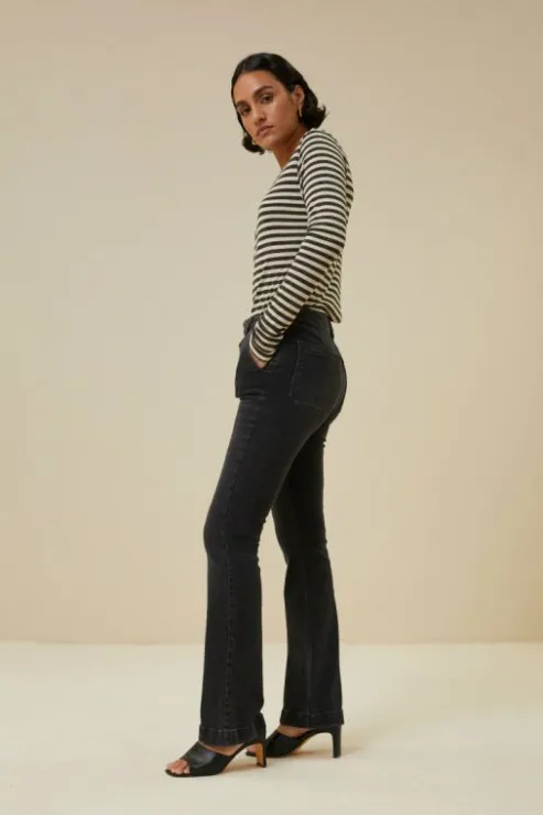 By bar leila lb pant | jet black* Pantalon