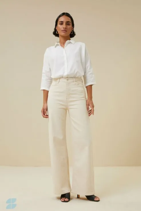 By bar lina rw pant | raw white* Jeans | Pantalon