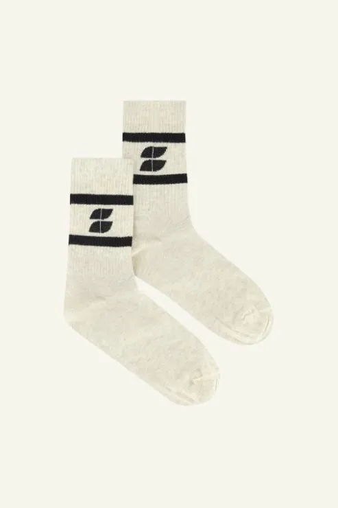 By bar logo sparkle socks | black* Chaussettes