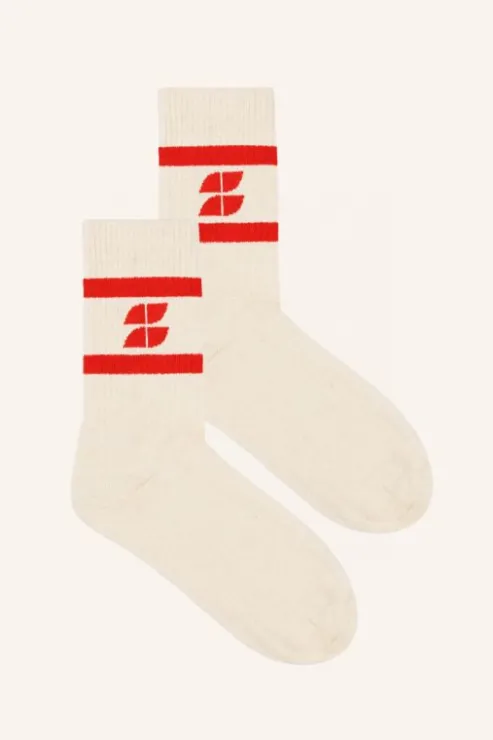 By bar logo uni socks | poppy red* Chaussettes