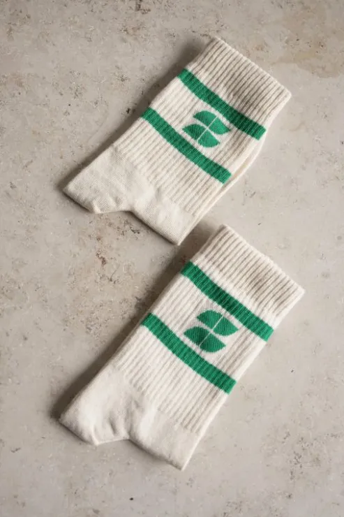 By bar logo uni socks | spring green* Chaussettes