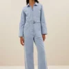 By bar louise denim suit | light denim* Combinaisons