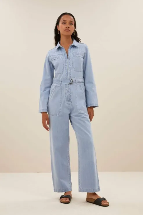 By bar louise denim suit | light denim* Combinaisons