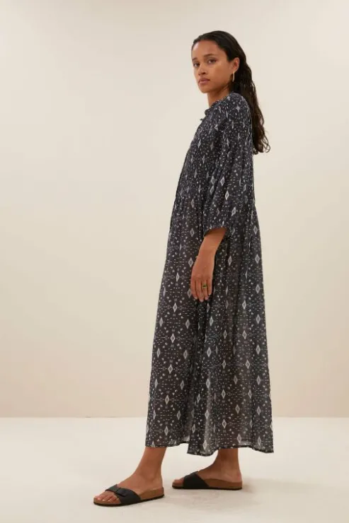 By bar loulou midnight ikat dress | midnight ikat* Robes