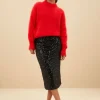 By bar luca sequin skirt | black* Jupes