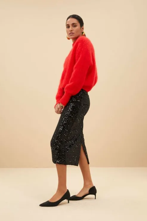 By bar luca sequin skirt | black* Jupes