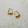 By bar luna earring | gold* Boucles D'oreilles | Bijoux