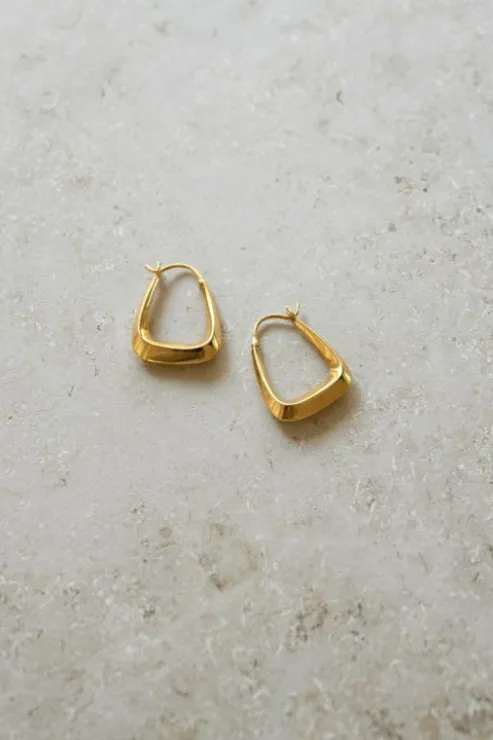 By bar luna earring | gold* Boucles D'oreilles | Bijoux