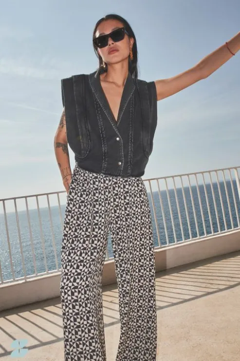 By bar mara graphic pant | graphic print* Pantalon