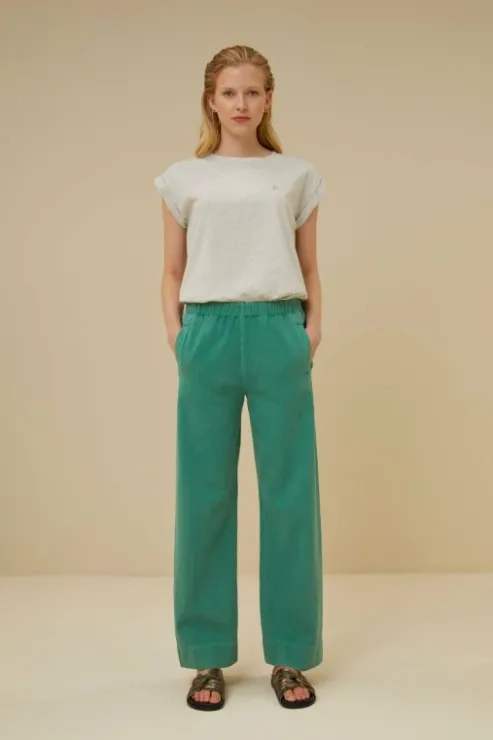 By bar mees twill pant | aloe vera* Pantalon