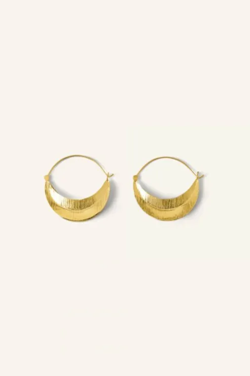 By bar moon earring | gold* Boucles D'oreilles | Bijoux