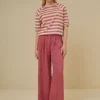 By bar neva big v stripe top | raspberry* Tops & T-shirts