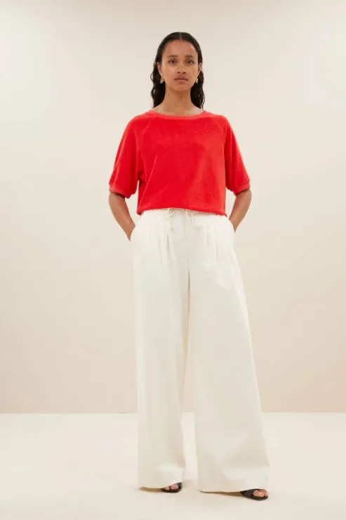 By bar neva slub top | poppy red* Tops & T-shirts