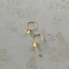 By bar PD leave hoop earring | gold* Boucles D'oreilles