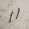 By bar pd nolan earring | emerald* Boucles D'oreilles