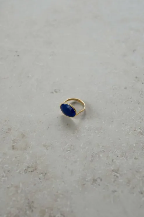 By bar PD OVAL RING | blue* Bijoux