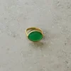 By bar PD OVAL RING | green* Bijoux