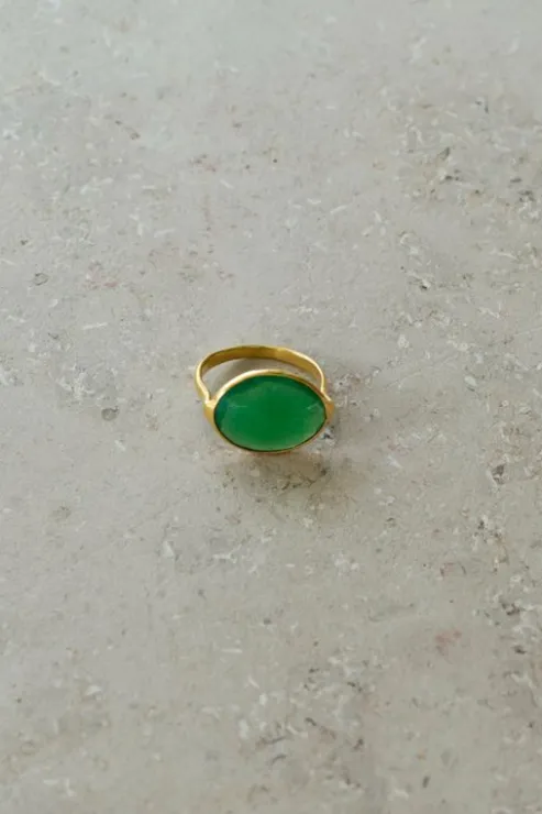 By bar PD OVAL RING | green* Bijoux