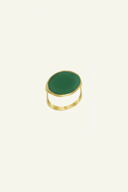 By bar PD OVAL RING | green* Bijoux