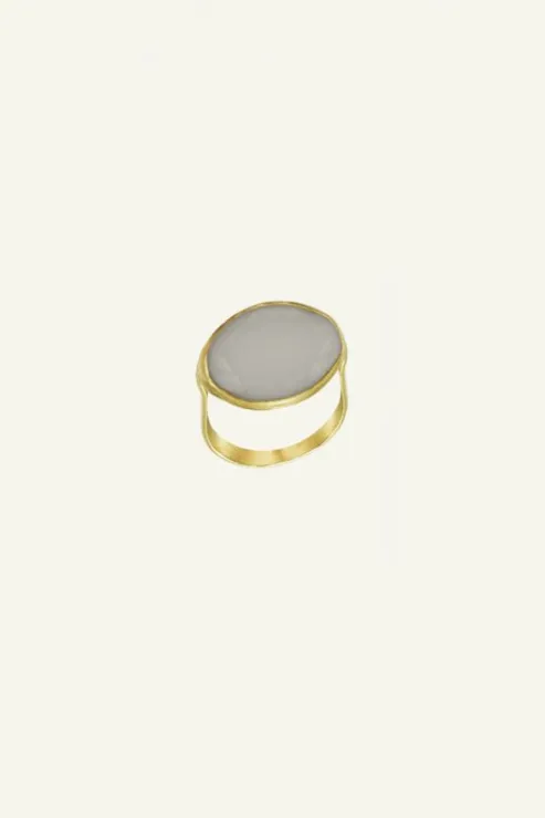 By bar PD OVAL RING | grey* Bijoux