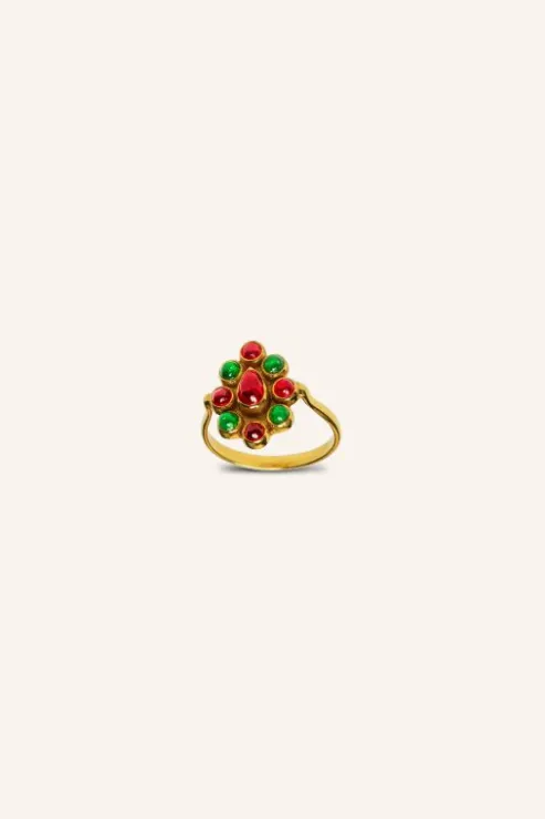 By bar perle ring | ruby* Bijoux