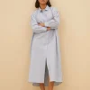 By bar pin stripe shirt dress | indi grey* Robes