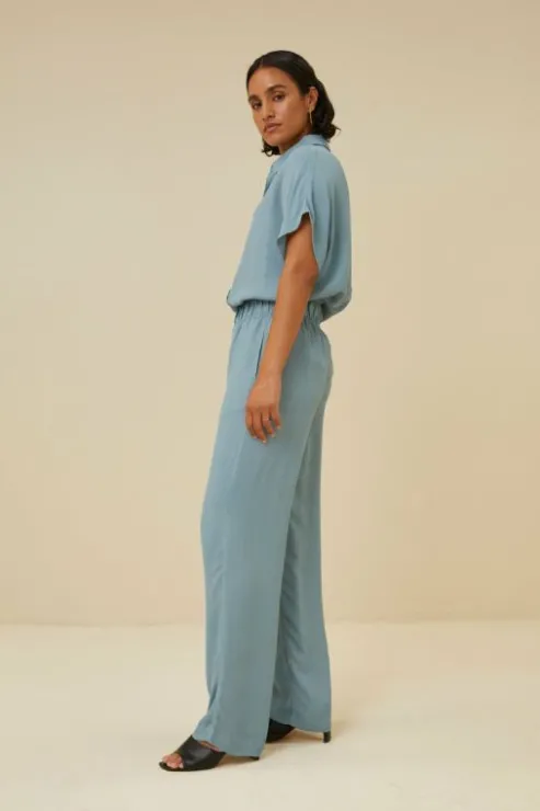 By bar robyn satin stripe pant | ocean* Pantalon