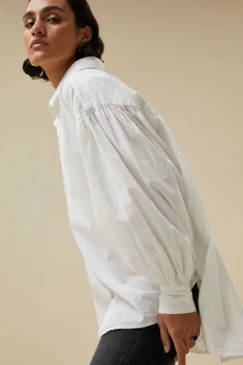 By bar sarah poplin blouse | white* Chemisiers