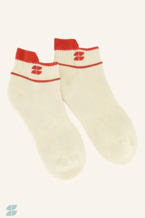 By bar short logo socks | poppy red* Chaussettes