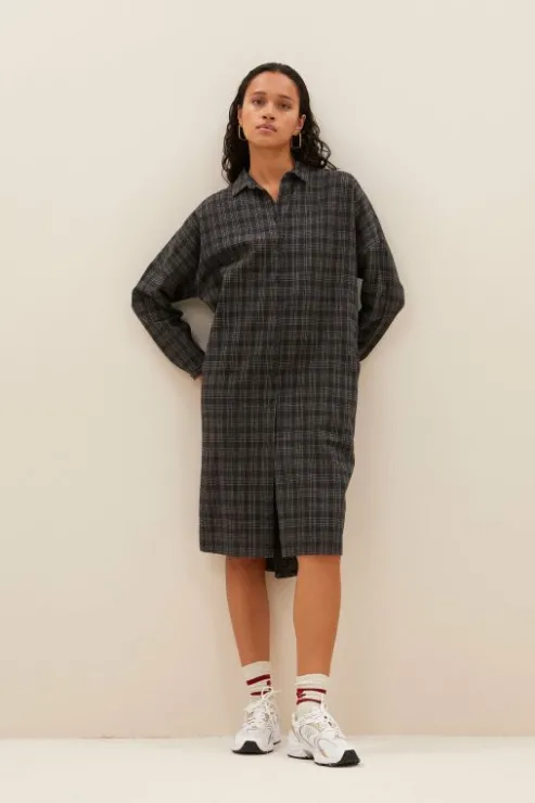 By bar small check dress | caramel* Robes