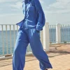 By bar uma stripe pants | vivid blue stripe* Pantalon